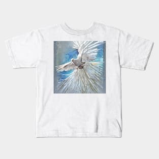 white dove as a symbol Kids T-Shirt